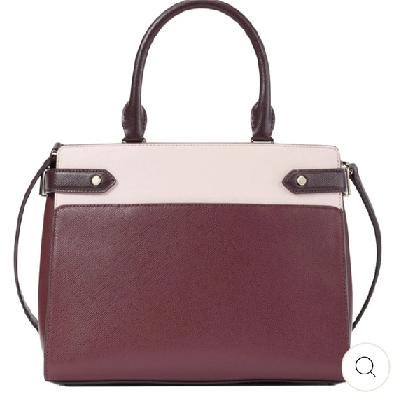 Kate Spade Burgundy and Cream Handbag - Picture 2 of 8